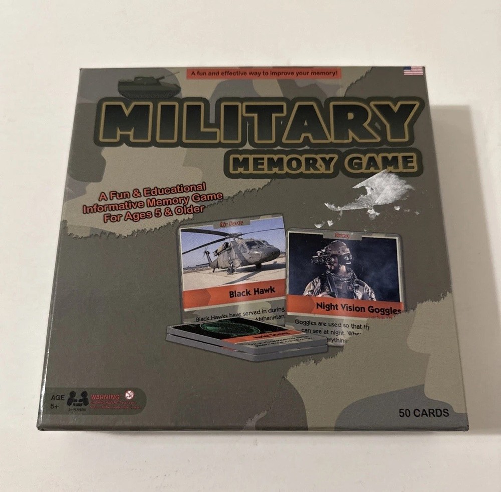 Military Memory Game by HS Games – 2017 Edition – Complete!