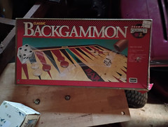 Sterling Classic Backgammon Strategy Board Game Complete Set, 2 Players, 8+
