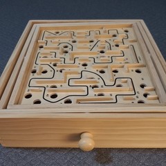 STERLING Games Large Wooden Labyrinth Marble Ball Tilt Maze Golf Baseball Boards