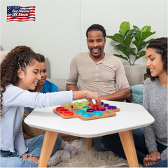 Spin Master Games, Otrio Wood Strategy Game, Interactive Puzzle Game, STEM Activ