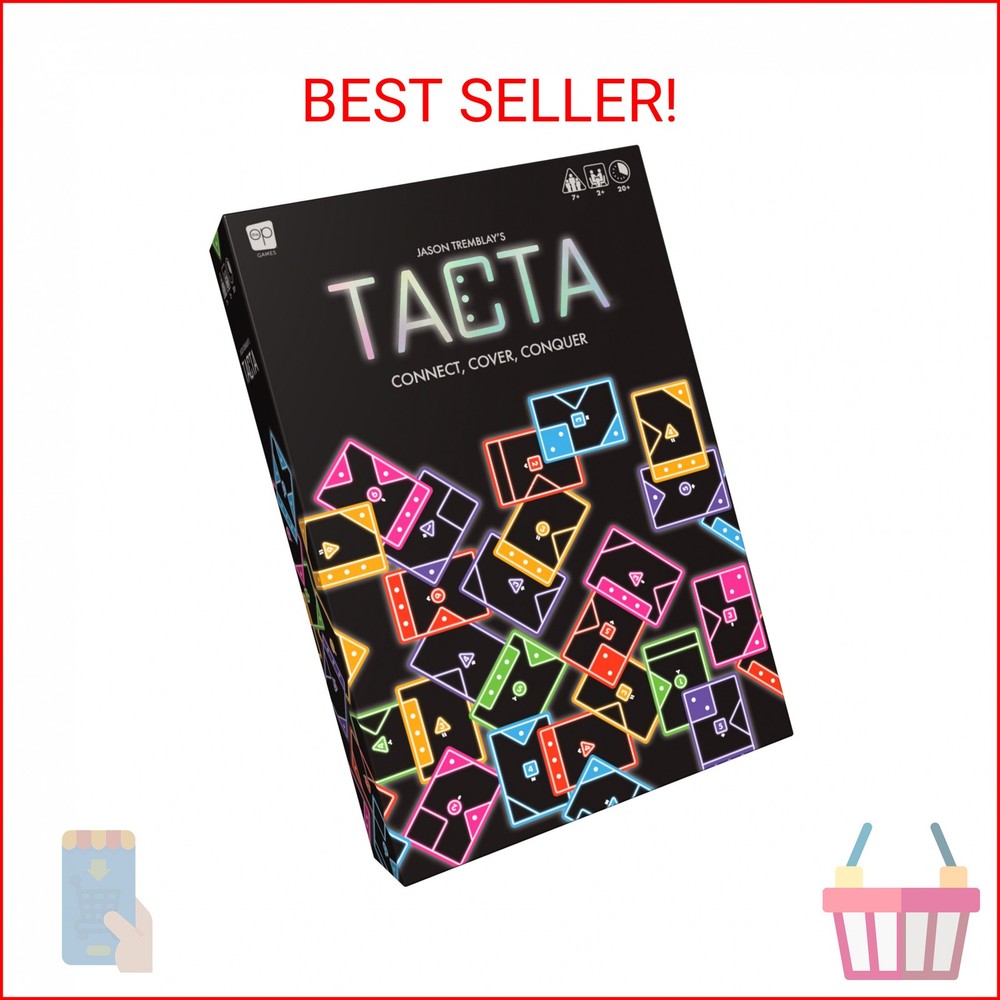 USAOPOLY TACTA Card Game, Fast-Paced Strategic Shape Matching Party Game for All