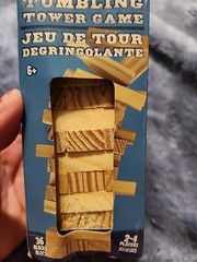 Tumbling Tower Game w/ 36 Wooden Blocks by Greenbrier **New in Package**