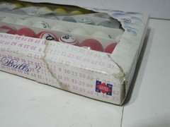 Rare Vintage Hayes Quality Plastic Bingo Balls With Box Complete Multicolor Set