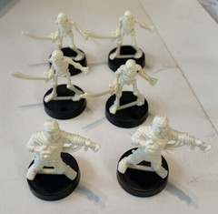 1992 Mattel Dark World Board Game RPG Replacement Part – Skeleton Pieces 6 W