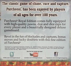Parcheesi [Board Game] Royal Edition – Classic Game of Chase, Race and Capture