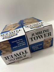 Lot of 2 Jumbling Tower Classic Games Family Game Stack Blocks 6+ New Great Gift