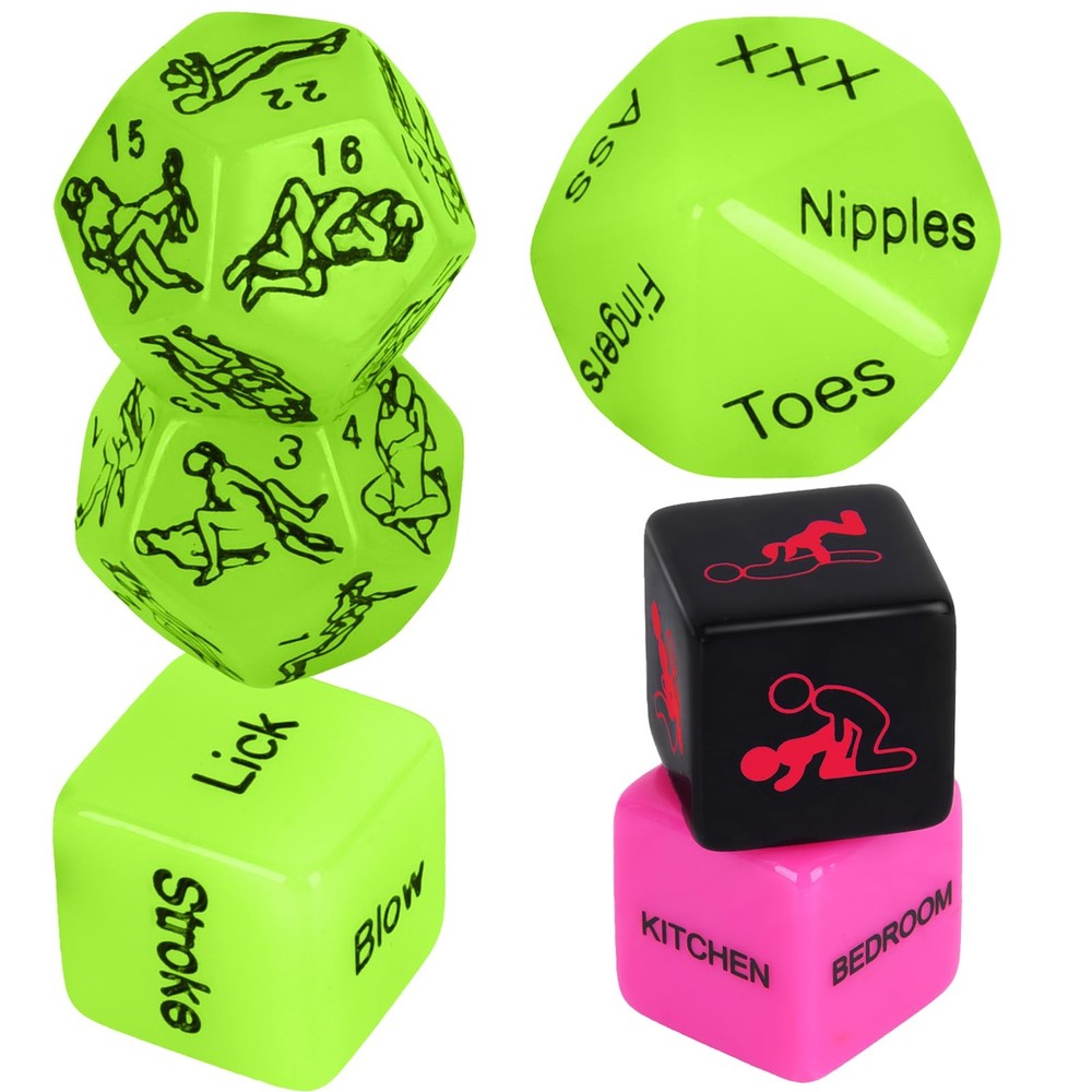 Date Night Sex Dice Couple Sex Games 6 PCS, Couples Decision Dice for Romanti…