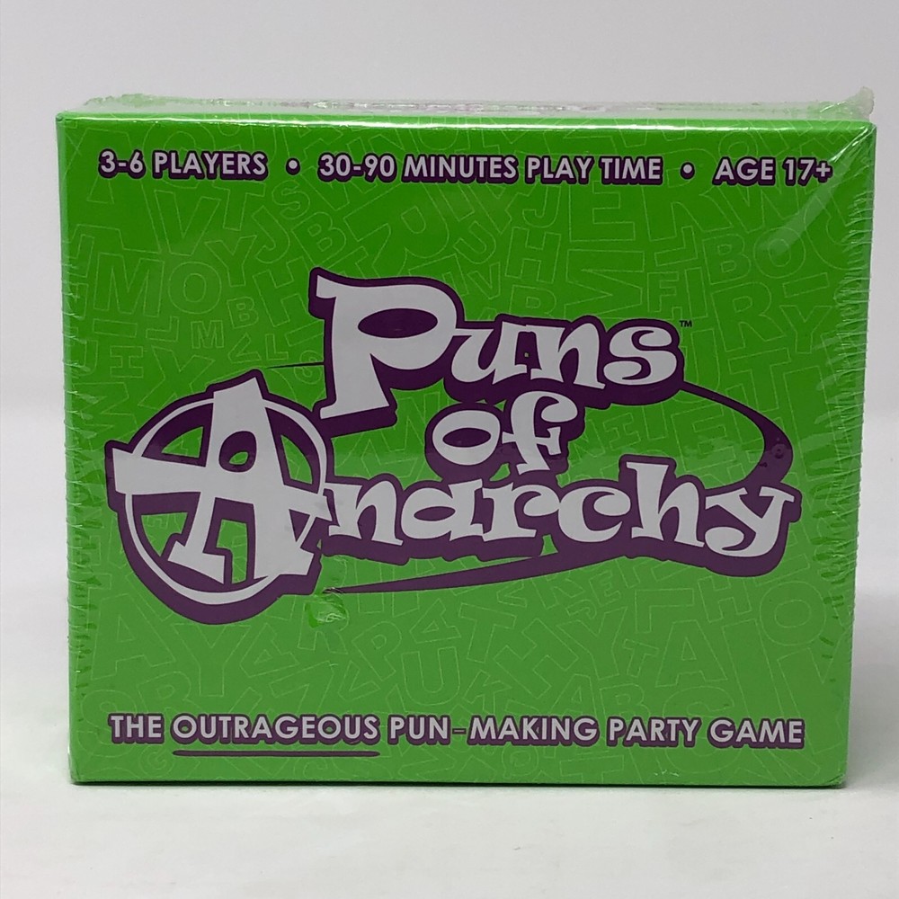 2020 Puns of Anarchy Pun Making Party Game 3-6 Players SEALED