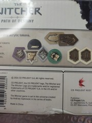 The Witcher Path of Destiny Core Game Acrylic Tokens New Sealed! FREE SHIPPING