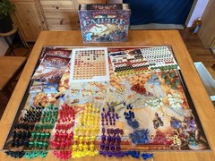 Conquest of the Empire Board Game Eagle Games Version 2005 Nearly Complete Figs