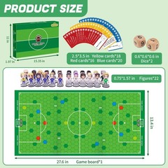 Tactical Soccer Board Game with Formations and Player Stats for Sports Fans