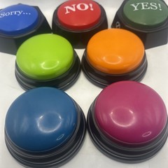7 Novelty Game Show Answer Buzzers Sound Buttons Lot Yes No Sorry Classroom FUN