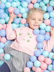 100Pcs 5.5cm Eco Friendly Ball Pit Balls Macaron Pink Blue Green White Soft
