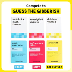 Incohearent by Relatable – Guess the Gibberish Party Game for Adults, Funny Card