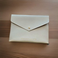 Peace Love Mahjong Card Clutch Holder Pouch Gold Foil Embossed 8X5.75 Large New