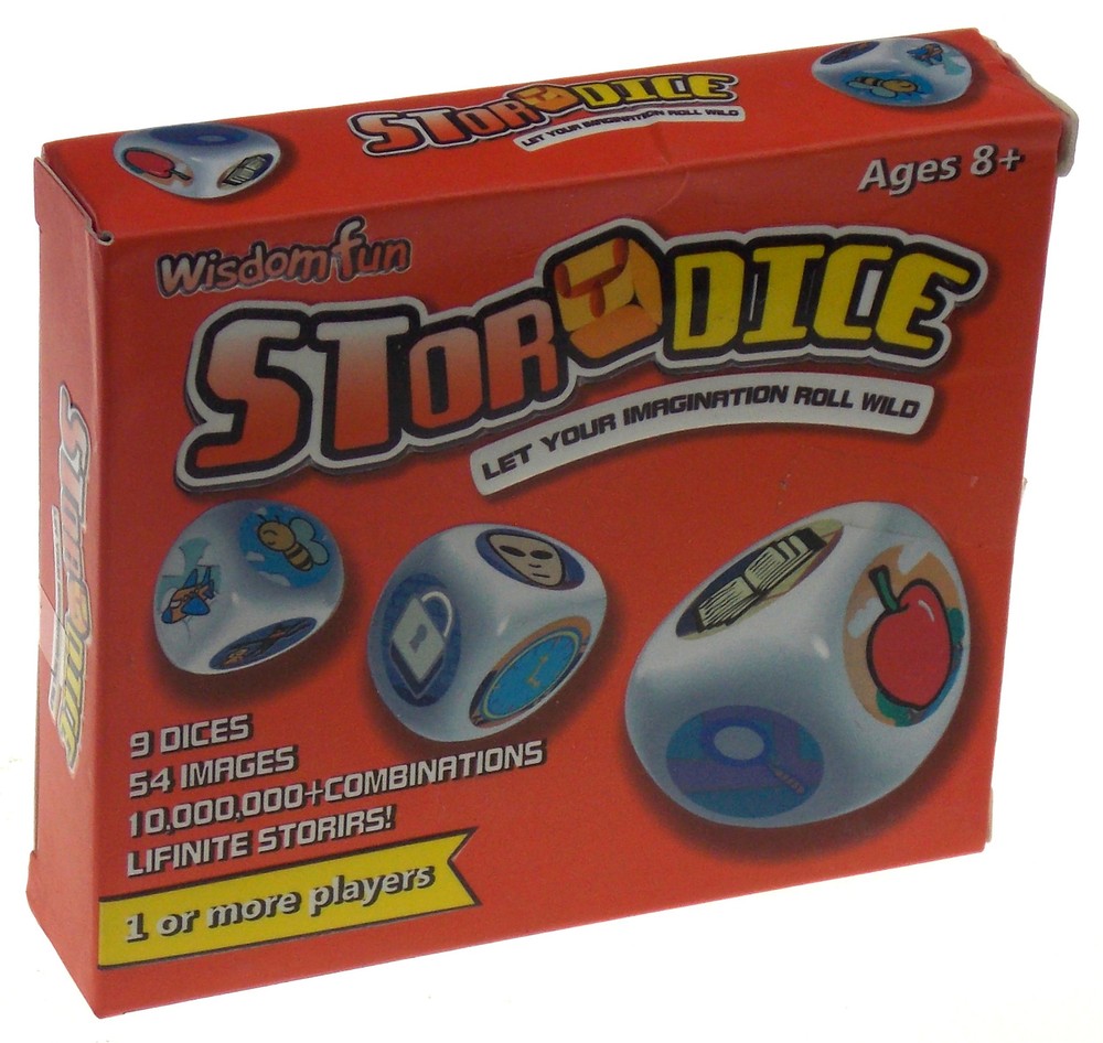Orange Story Dice 9 Actions Storytelling Cubes Gift Stories Party Game Education