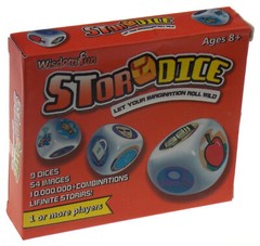 Orange Story Dice 9 Actions Storytelling Cubes Gift Stories Party Game Education