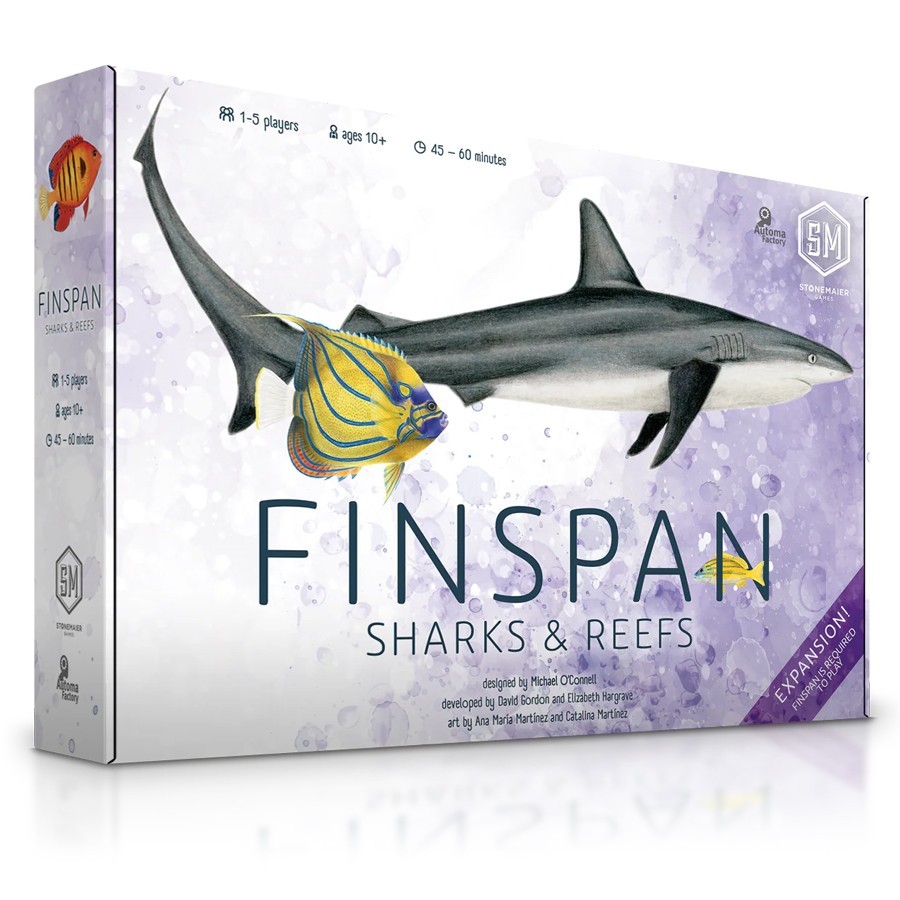 Finspan: Sharks & Reefs Expansion Board Game by Stonemaier