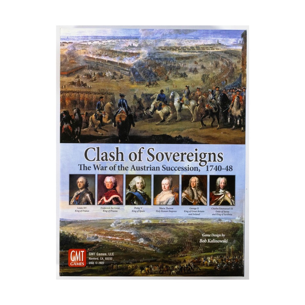 GMT Wargame Clash of Sovereigns – The War of the Austrian Succession Box EX/NM