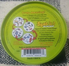 Spot It! On the Road Game Travel Kids Family Game Blue Orange Games Complete EUC