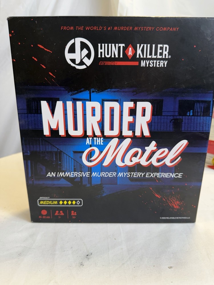 Hunt A Killer Murder at the Motel Board Game – Immersive Murder Mystery COMPLETE
