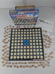 Word Search Board Game by Pressman Wooden Tiles Ages 8+ Pre-owned