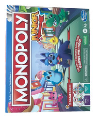Hasbro Monopoly Junior Board Game 2 Games In 1 Level 1 & 2 Ages 4+ New In Box