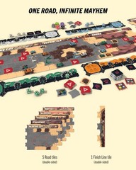 Post-Apocalyptic Racing Board Game – Thunder Road Vendetta – 2-4 Players, 30-75
