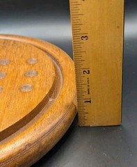 Wood Solitaire Marble Game Board, Solid Hardwood Hand Made