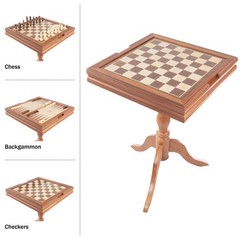Deluxe Chess & Backgammon Table by Trademark Games