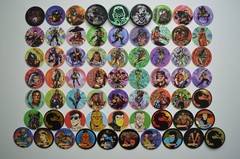 1995 Mortal Kombat Dunkin Tazos /1992 Mortal Kombat Midway 2 Series Pogs 12/13+