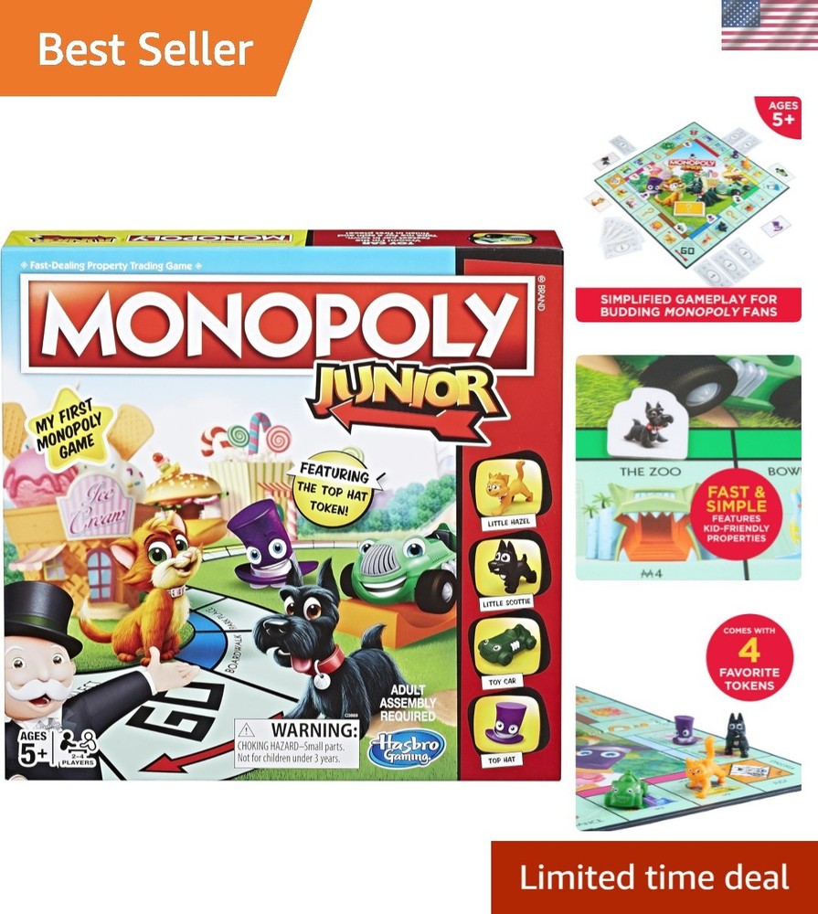 Junior Board Game for 4 Players, Ages 5 and up Amazon Exclusive