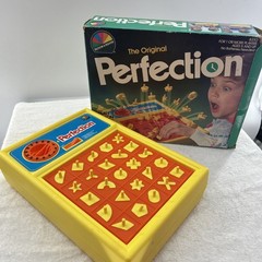 Vintage 1987 The Original Perfection Game Selchow Righter Complete Works Coleco