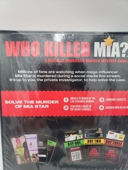 UNOPENED – Who Killed Mia: A Digitally Immersive Murder Mystery Board Game NEW