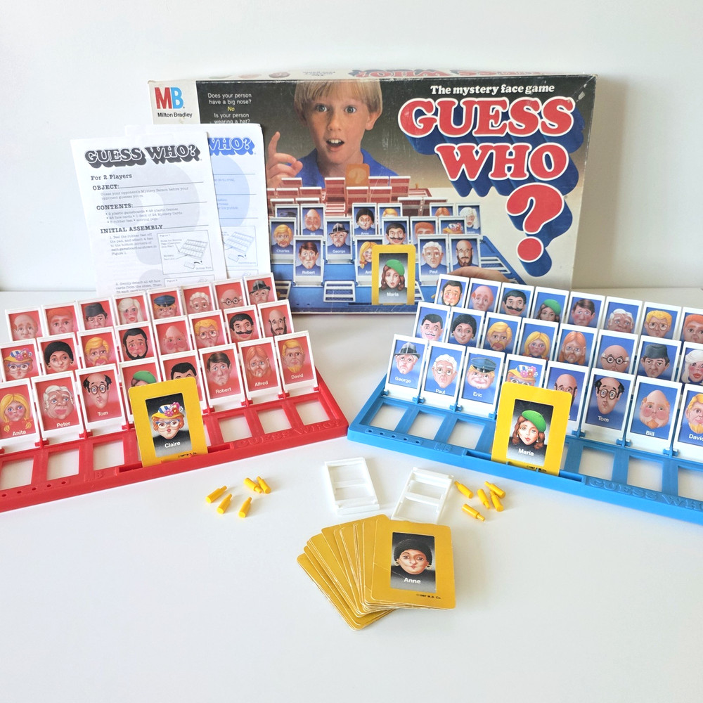 Guess Who? 1987/1991 Game Milton Bradley Complete in Great Condition w Manuals