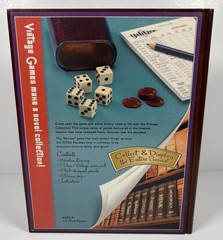 Yahtzee Game Vintage Collection Bookshelf Edition Wooden Box Complete Free Ship