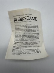 Vintage 1982 Ideal Corp RUBIK’S GAME Peg Toy Complete: Cube, Original Box, Rules