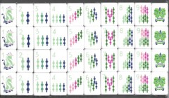 DARK GREEN – 4 Layer Acrylic Mahjong Tiles Full American Set 160 Tiles US SELLER