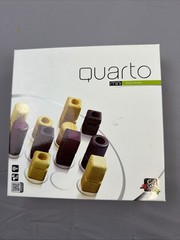 Quarto Board Game Wooden Strategy 1991 Gigamic Complete EUC