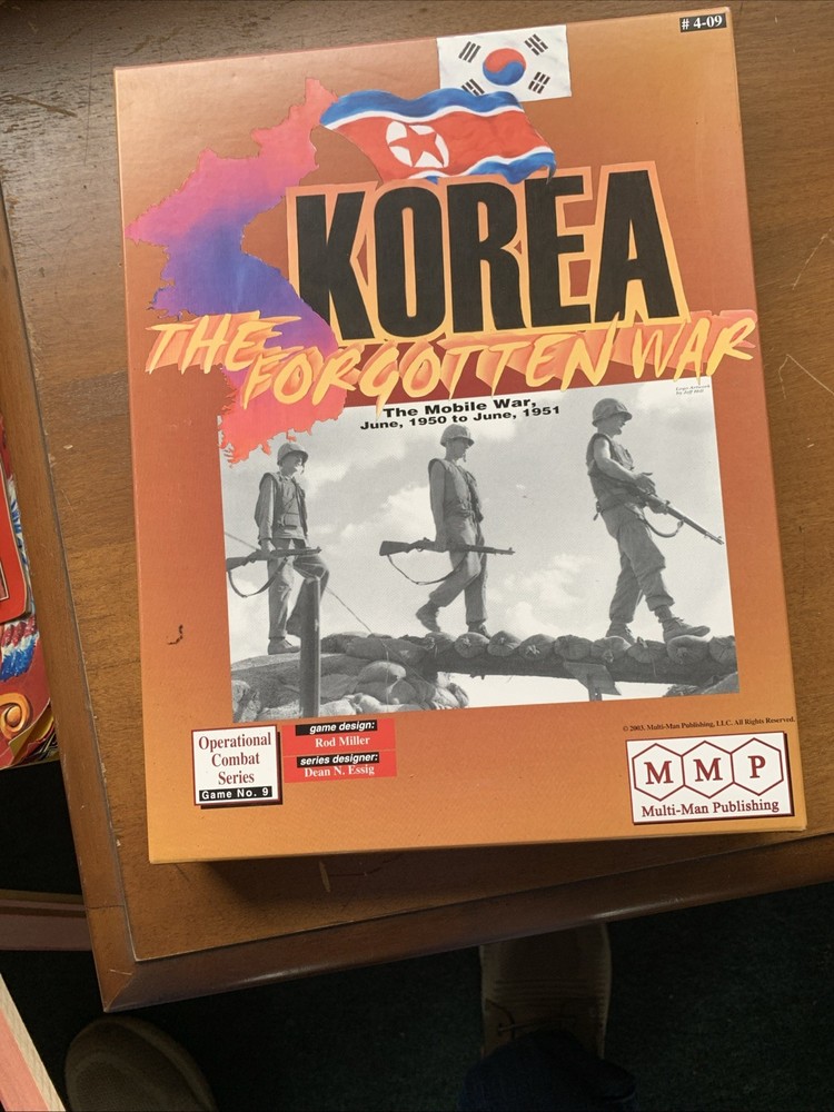 Multi-Man Publishing Korea: The Forgotten War War Board Game Complete Game