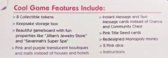 2009 Monopoly Boutique Edition Pink Floral Complete Charms Keepsake Y2K