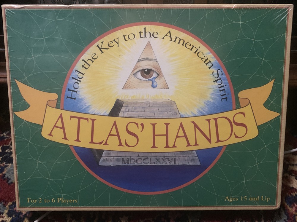 Vintage Atlas’ Hands Board Game by Economy Productions Made in USA SEALED