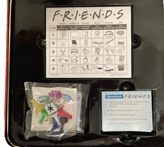 FRIENDS TV Show Trivia Board Game Red Tin Box 2003 NEW SEALED Never Opened