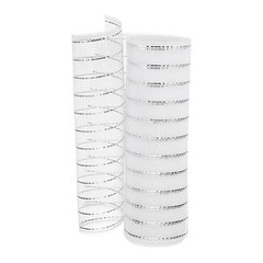 PATIKIL Decorative Mesh Ribbon, 10 Inch x 10 Yard Ribbon White Silver