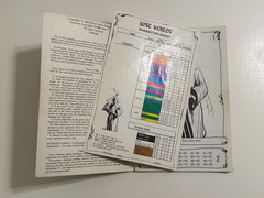 Lost Worlds Fantasy Combat Book Game Dwarf Wraith wsheets 1983 1984 RPG Lot of 2