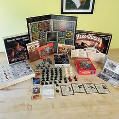 1990 Hero Quest & Kellar’s Keep Quest Pack • Milton-Bradley • Fantasy Board Game