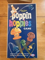 Poppin Hoopies 1968 Board Game Ideal Toys Board Pieces Box missing 1 hoppie