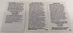 Vintage 1991 Civil War Wit Card Game 108 (101 Missing 7 Cards) Rare Photo Cards