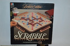 SCRABBLE 1989 Deluxe Edition #4034 Turn Table Base 100% Complete w/ Box