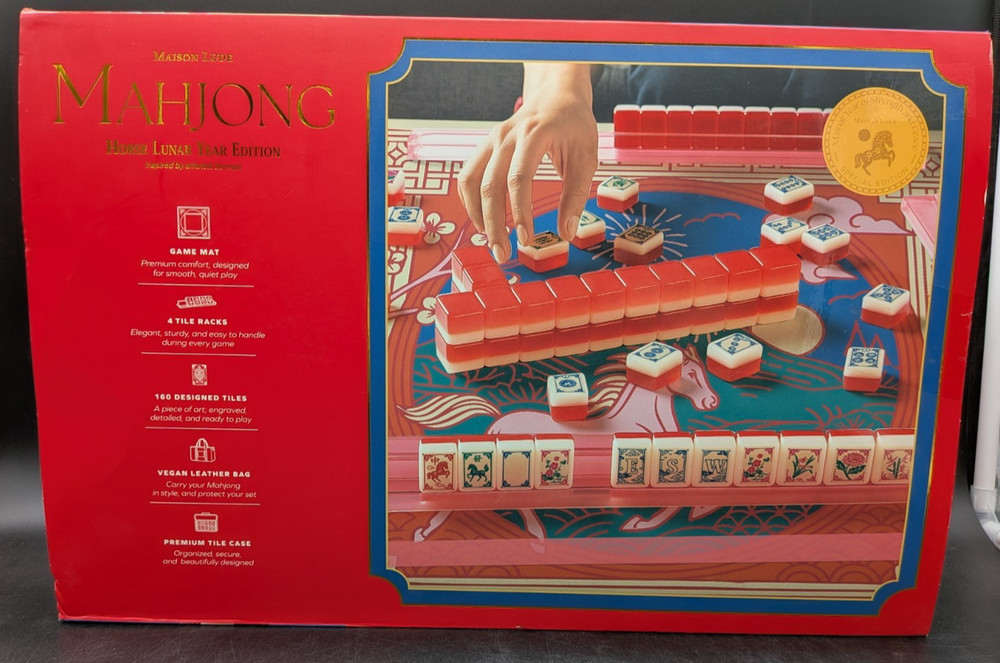 Deluxe Maison Lude Mahjong Horse Lunar Year Edition Starter Kit New-Open Box